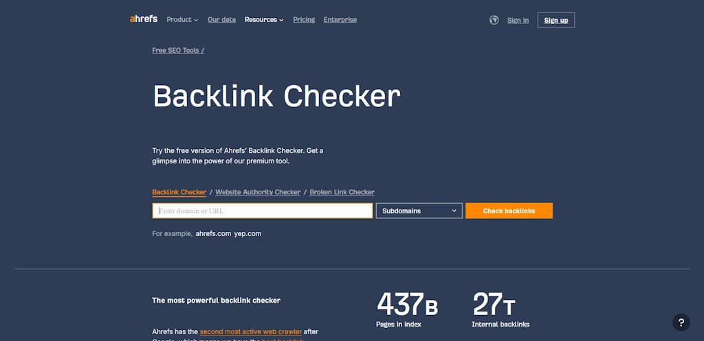 backlink checker